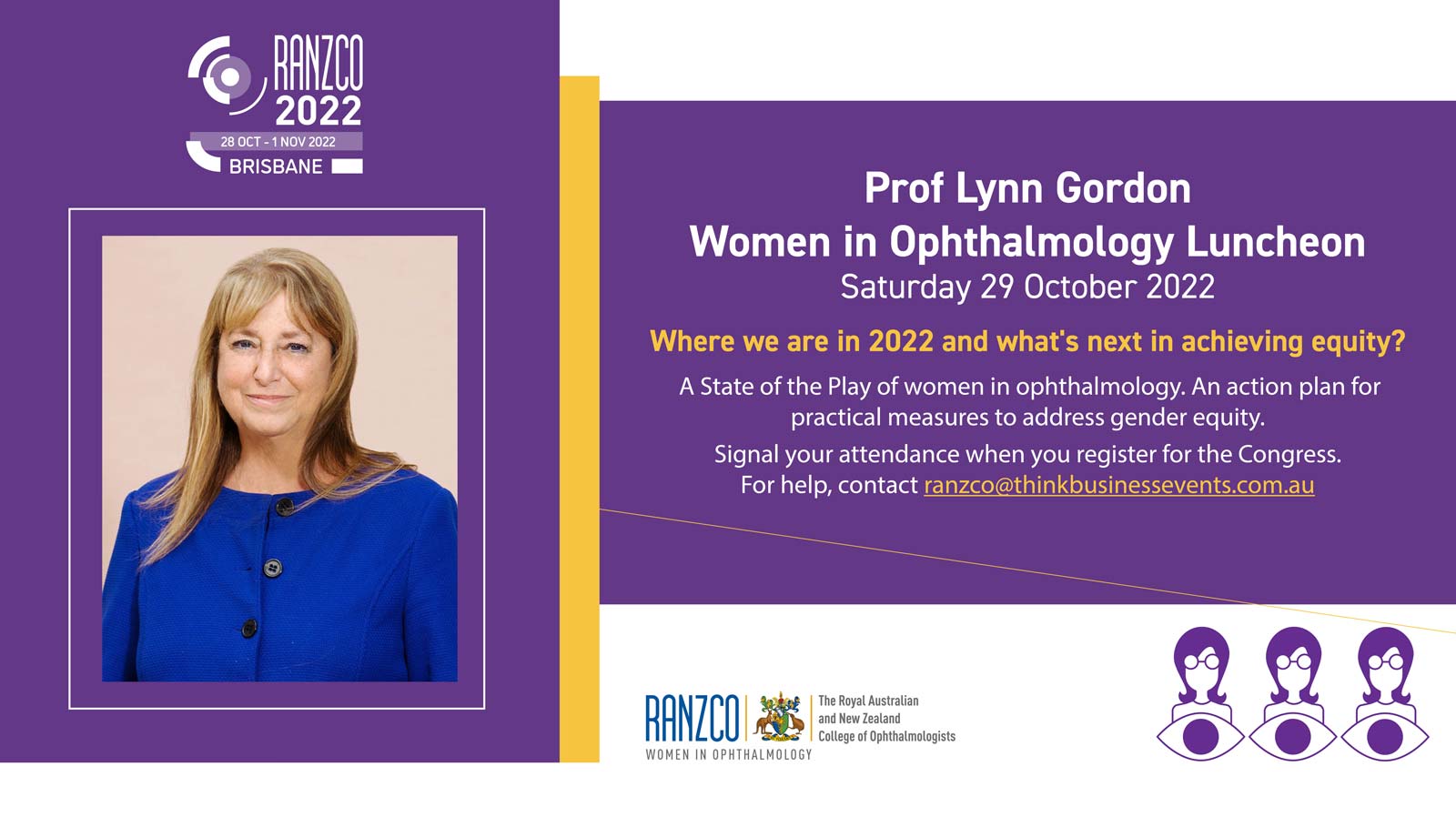 Women in Ophthalmology Hosted Luncheon (12:15pm – 1:30pm)